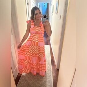 New Unbranded Cheerful Gingham Maxi Dress
